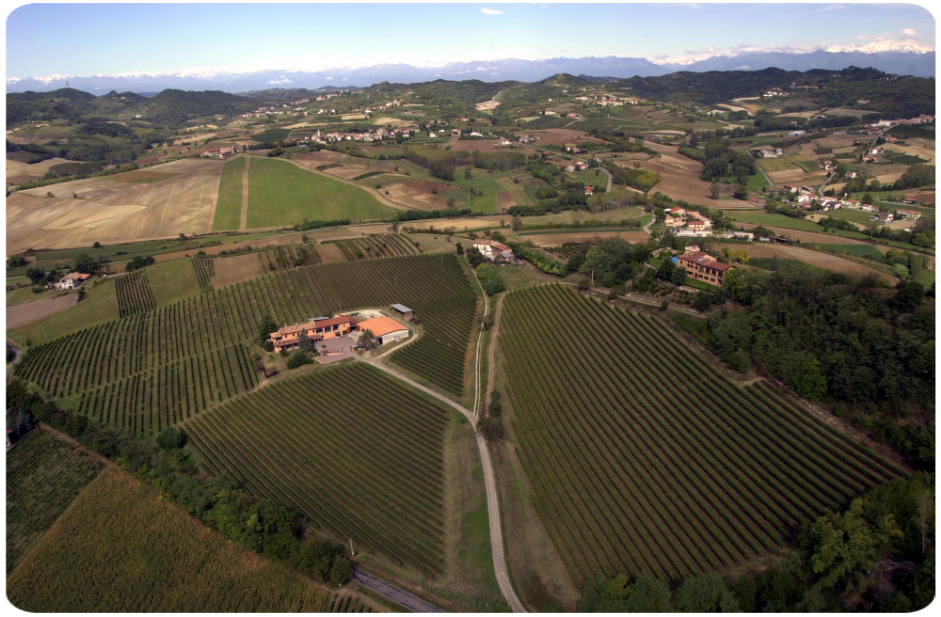 Vista aerea della cantina